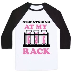 Stop Staring at My Rack Baseball Tee ⚾️
